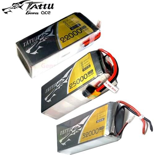 Tattu UAV HV Lipo Battery 22000mAh 25000mAh 32000mAh 6S 22.8V 25C 10C for Large Model Aircraft Experimental Robots Dynamics