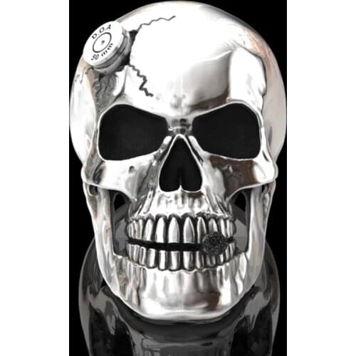 Fashion Men Skull Ring Steampunk Alloy Jewelry Vintage Men Ring Anniversary Halloween Party Gift Accessories