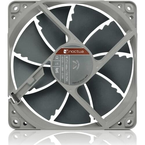 Noctua NF-P12 redux 120mm PWM 4Pin Computer Case Fan Silent 25.1dBA 12cm CPU cooling fans 12V Speed Adjust Cooler radiator fan