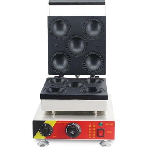 New commercial 220V Cheese tart making machine tart presser maker 5pcs tart waffle machine on sale