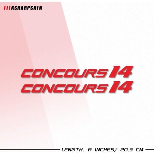 New motorcycle bicycle fuel tank sticker wheel helmet MOTO waterproof reflective logo for KAWASAKI CONCOURS 14