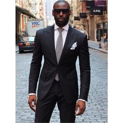 New Men’s Suit Smolking Noivo Terno Slim Fit Easculino Evening Suits For Men Tuxedo Groom Blazer Prom Suit (Jacket+pant)