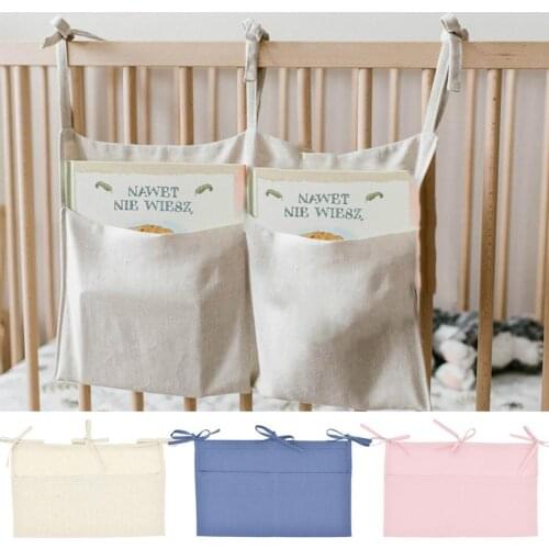 Baby Crib Hanging Storage Bag Diaper Nappy Organizer Cot Bed Organizer Bag Infant Essentials Diaper Baby Kids Crib Bedding Set