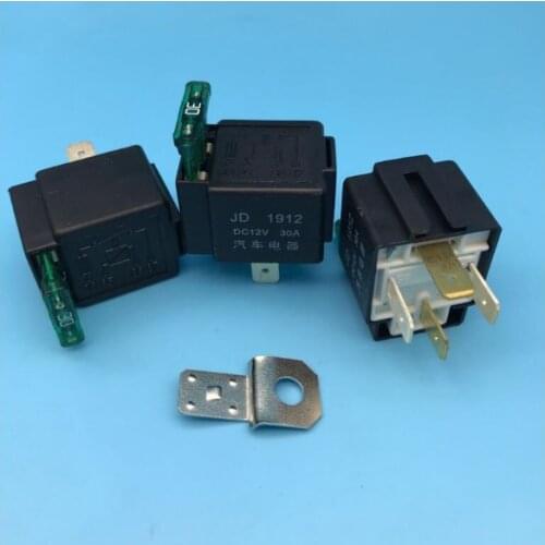 Free shipping 12V 30A/40A Amp 4 Pin 4P Relay Automotive Harness Car Automation Fuse Relays Socket --M25