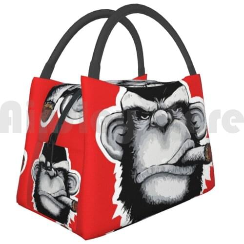 Cooler Lunch Bag Picnic Bag Monkey Monkey Cigarette Funky Exclusive King Gangster