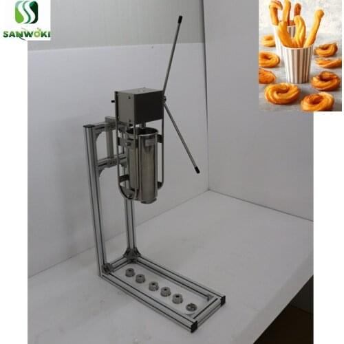 Vertical 5L manual Latin fruit filling machine spanish churros machine Churrera Making Machine spain sough stick machine
