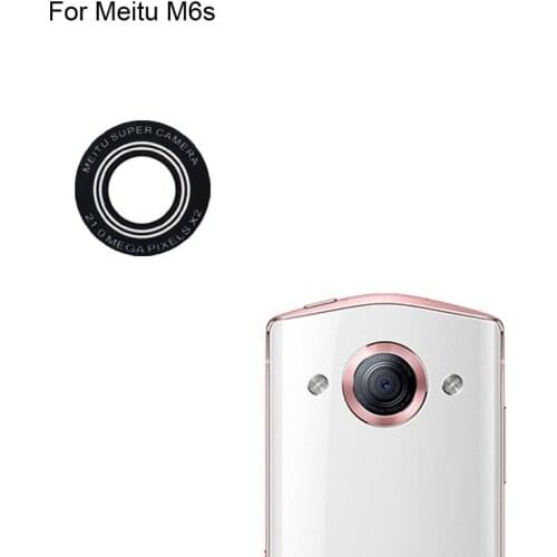 High quality For Meitu M6S Back Rear Camera Glass Lens test good For Meitu M 6S Replacement Parts MeituM6S