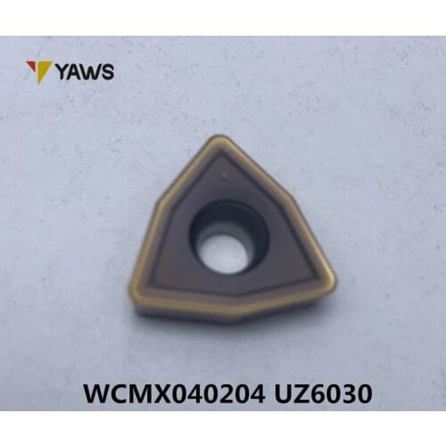 WCMX040204 UZ6030, WC type CNC inserts internal turning tool indexable inserts Cemented carbide inserts u drill inserts