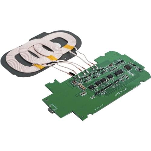 1pc 5V/2A DIY 3 Coils Qi Wireless Charger PCBA Circuit Board Qi Wireless Charging Standard Accessories HOT