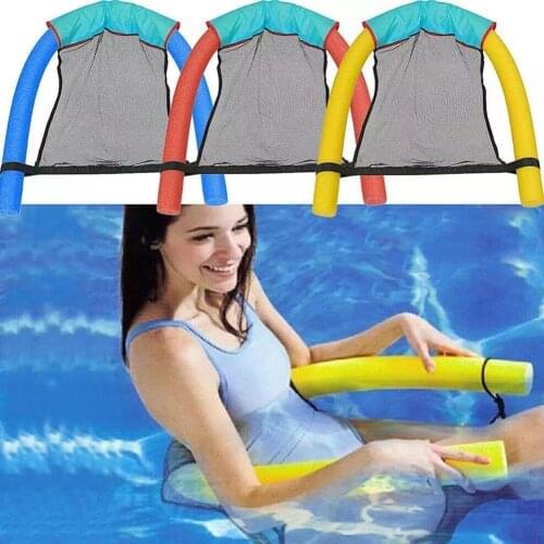 1pcs PVC Summer Inflatable Foldable Floating Row Swimming Hammock Sports Pool Bed Beach Chair Mattresses Water Water Lounge B9K7