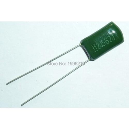 100pcs Mylar Film Capacitor 630V 2J562J 5600pF 5.6nF 2J562 5% Polyester Film capacitor