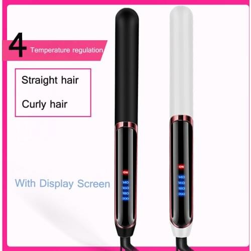 2 In1 Ceramic Automatic Hair Straightener 10 Seconds Fast Heating Lengthened Multifunctional Hair Straightener for Dry Wet Hair