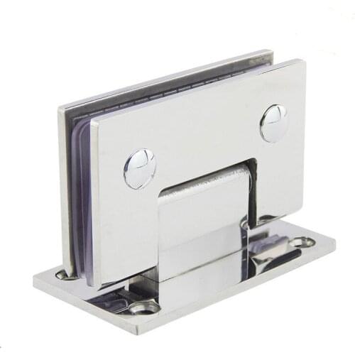 90 Degrees open Mirror surface processing 304 Stainless Steel Wall Mount Glass Shower Door Hinge