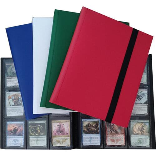 Big 360 Capacity Cards Holder Albums with 20 Page Black for Board Game Star Celebrity Photo Collect Album Book Sleeve Holders