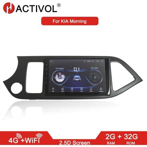 HACTIVOL 2G+32G Android 8.1 2 din Car radio stereo for KIA Morning 2011-2015 car dvd player gps navi car accessory 4G internet