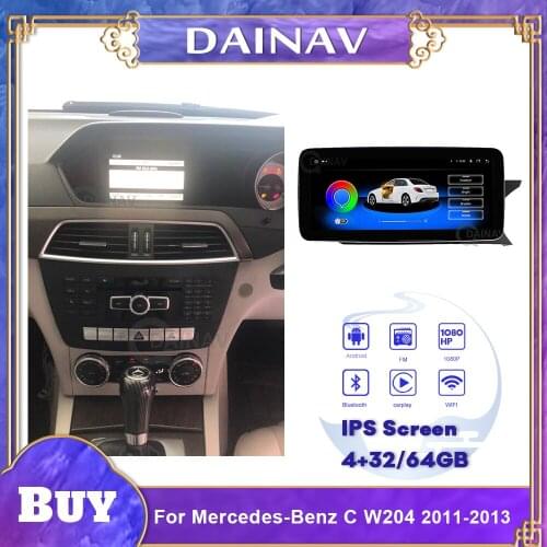 Android Car Stereo Video Player For Mercedes-Benz C W204 2011-2013 Right Hand Drive Car Radio Autoradio Head Unit GPS navigation