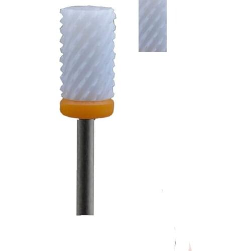 White Ceramic Nail Drill Bit - Small Barrel Bit XXC