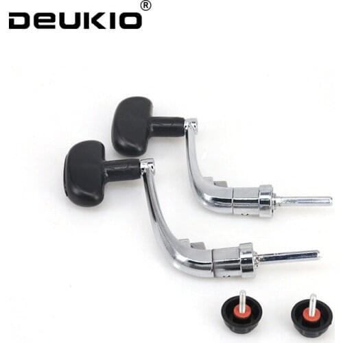 DEUKIO Folding Rocker Fishing Reel Accessories Full Metal Folding Rocker Medium/large with Rocker Cover Fishing Reel Handle Knob