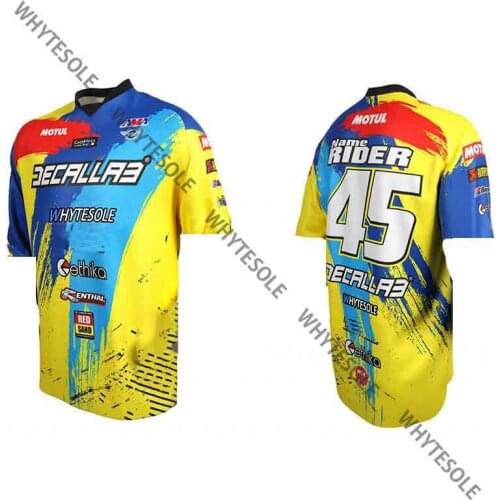 Cycling Jersey Short Sleeve Cycling Shirt Downhill T-Shirt Mountain Bike Wear Customizable Name Number