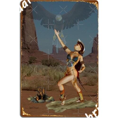 Summoning The Spirit Guardian Metal Sign Club Party Funny Garage Club Plaques Tin Sign Poster