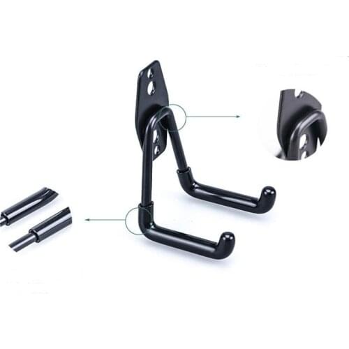 Metal Hooks With Screws Black Color Wall Mount Garage Bike Hanger Hook Heavy Duty Kitchen Storage Organizers Tools 5 Styles