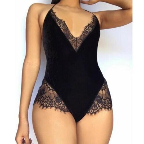 Fashion Women Sexy Lingerie Lace Catsuit Fashion Female Underwear Bodysuit Nightwear Body Sexy Hot Erotic
