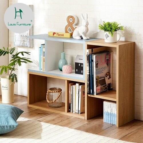 Louis Fashion Bookcases Creativity Free Combination Bookshelf Simple Wooden Cabinet Modern