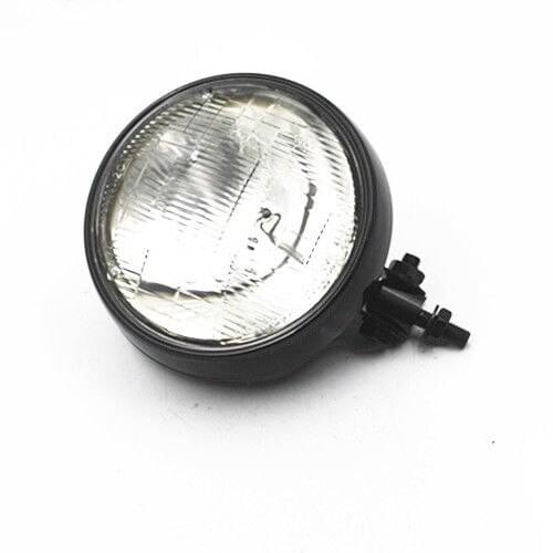 Motorcycle Metal Bates Style Bottom Mount Headlight Lamp Clear Lens For Honda Kawasaki Suzuki Yamaha Atv Scooter Offroad Custom