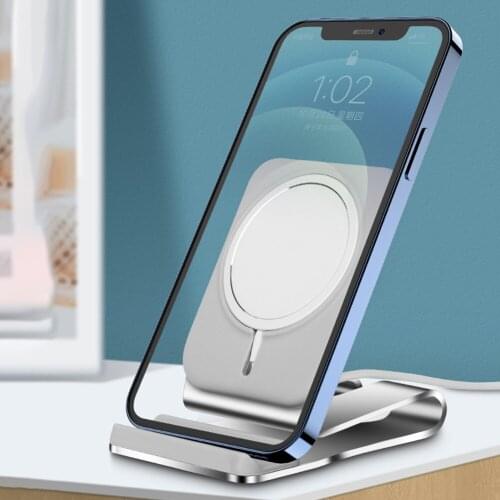 Wireless Charger Stand Desktop Phone Holder For Magsafe Magnetic Charger For IPhone12 /Pro/Mini/Pro Max Base Desk Bracket