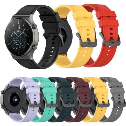 22mm Silicone Sport Strap Band for Huawei Watch GT 2 46mm GT2 Pro GT2e Replacement Wristband