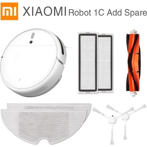 Xiaomi MIJIA 1C Sweeping & Mopping Robot 2400mAh Vacuum Cleaner with Visual Dynamic Navigation Household Automatic Cleaner