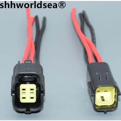 Shhworldsea 4 Pin 174257-2 174259-2 Automotive Electrical Socket Connector For MAZDA 626 98-00 Oxygen Sensor Plug