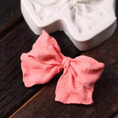 Big Bow Silicone Moulds Fondant Cakes Decorating Tools Silicone Molds Sugarcrafts Chocolate Baking Tools For Cakes Gumpaste Form