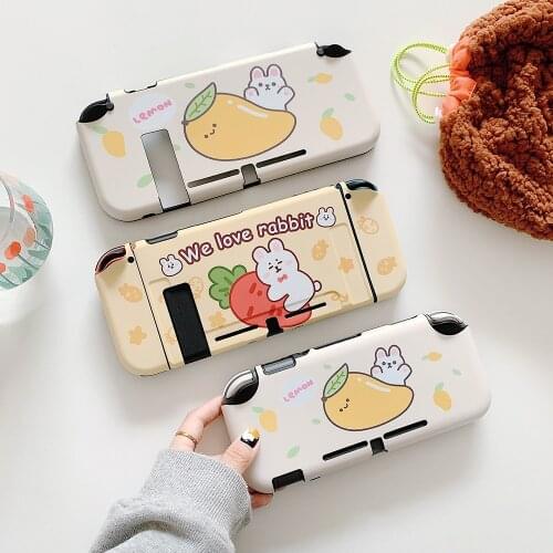 Cute Fruit Mango Carrot Bunny Shockproof Switch Game Protective Case For Nintendo Switch And Lite Cover