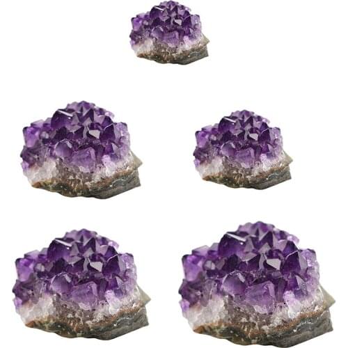 Deep Purple Unique Amethyst Clusters Quartz Geode for Office Decoration