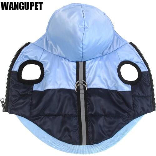 Warm cotton dog coat Reflective jacket Waterproof winter thick Dog clothes Puppy chihuahua hoodies Vest for small dog Cat vest
