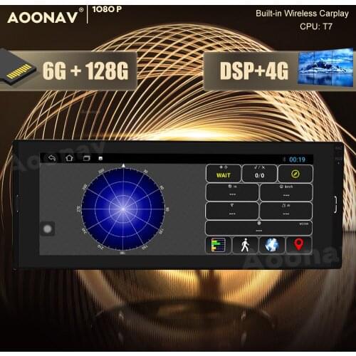 Universal 6+128GB 2 din Android Car Radio for 2Din Car Stereo Auto radio Head Unit Qled screen T7 CPU Built-in carplay