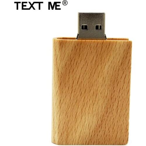 TEXT ME Maple wood book usb flash drive pen drive 4GB 8GB 16GB 32GB 64GB usb2.0 pendrive gift usb