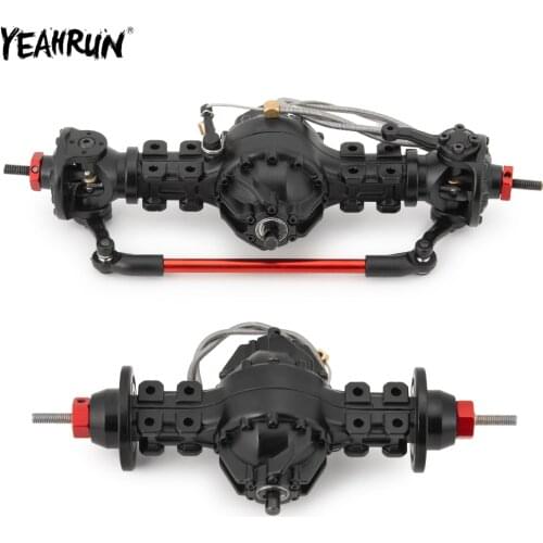 YEAHRUN Metal Front Rear Medium Differential Axle Built-in Gear RC Car DIY Upgrade Parts For 1/14 Tamiya Trailer Tractor Truck