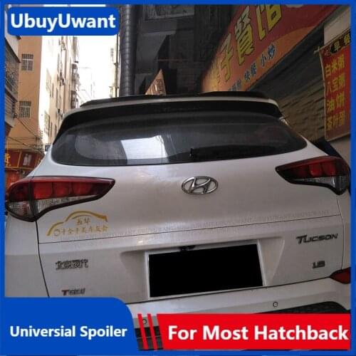 Rear Roof Lip Spoiler For Volkswagen Tucson 2014-2019 Universal Hatchback Spoiler ABS Car Tail Wing For VW POLO MK4 MK5 MK6 GTI