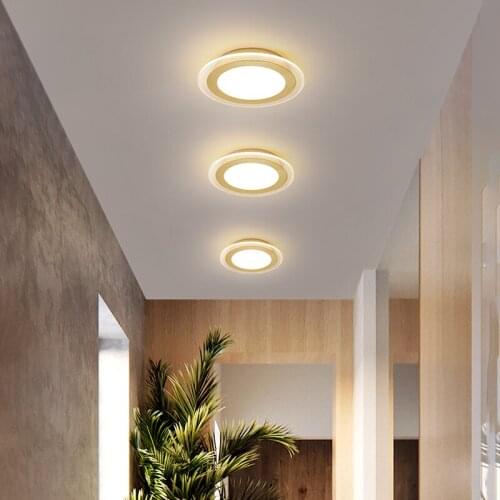 Gold Led Ceiling Light Modern Home Small Ceiling Lamp For Living Room Bedroom Dining Room Aisle Corridor Indoor Light Fixture