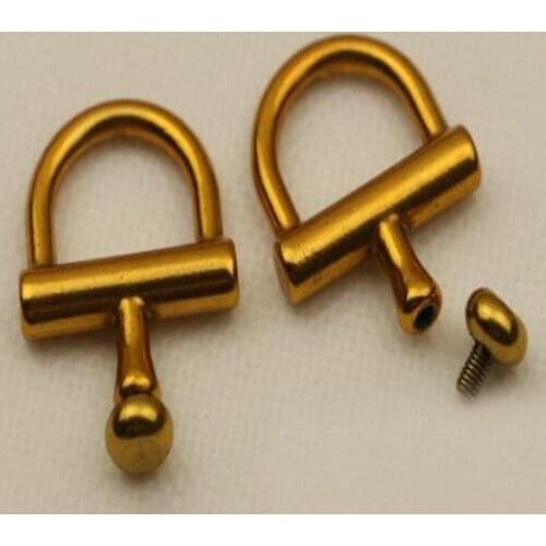 10 pcs/ lot Old gold Luggage hardware accessories Shoulder bag hook clasp act the role ofing is tasted D buckle