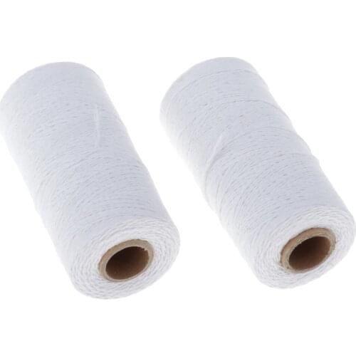 2Pc 0.1cm 100% Cotton Warp Thread Rug Yarn Loom Weaving Accessories for Tapestry