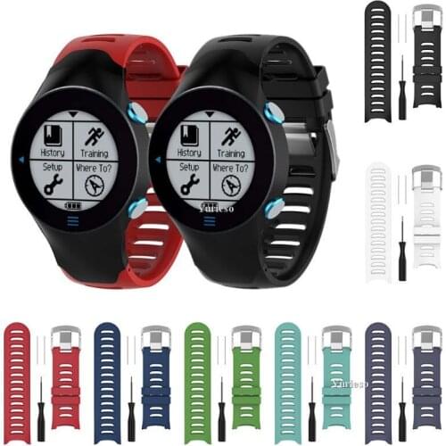 30pcs Silicone Replacement Wrist Strap Watch Band For Garmin Forerunner 610 Smart Watch with Tools Silicone Bracelet wholesale