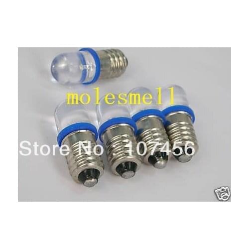 Free shipping 10pcs blue E10 12V Led Bulb Light Lamp for LIONEL 1447