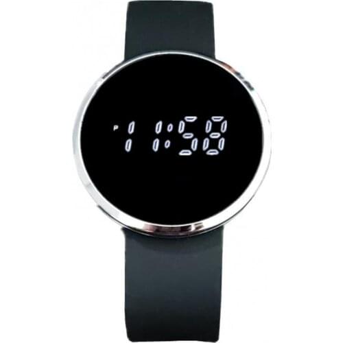 Unisex Couple Watch Fashion Simple Casual LED Electronic Touch Screen Digital Alloy Watch Wristwatch