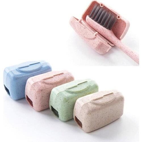 4PCS/Set Toothbrush Case Cover Travel Portable Brush Cap Protective Sleeve Toothbrush Head Cover Toothbrush Holder Protect Tools