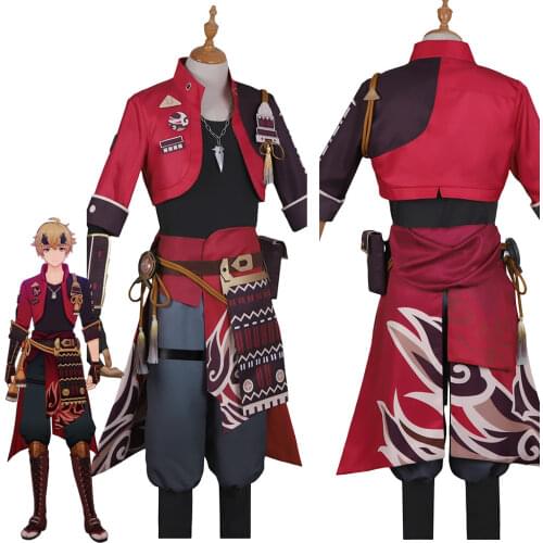 Genshin Impact Inazuma Thoma Cosplay Costume Outfits Uniform Halloween Carnival Suit