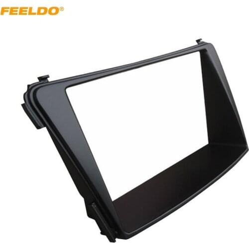 FEELDO Car 2Din Stereo Fascia Frame Installation Kit For Hyundai I-45 I-40 2012 CD/DVD Dashboard Refitting Panel Frame Adapter
