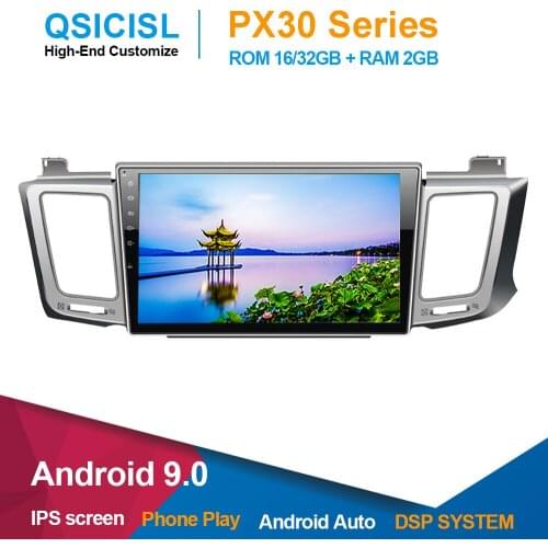 New Android 9.0 IPS 10.1" radio car dvd gps player for Toyota RAV4 2012-2018 headunit 1 din dvd gps multimedia stereo swc dsp